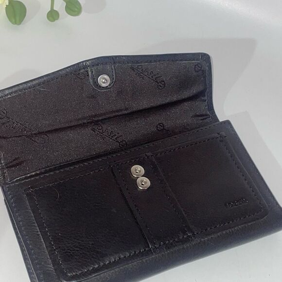 Fossil Black Leather Clutch/Wallet - Picture 10 of 14